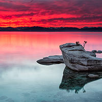 Unforgettable sunset over Lake Tahoe. I was visiting friends and returning to Tahoe for the first time in 19-20 years I was richly rewarded for my return. 