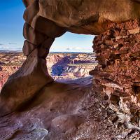 There are a number of granaries located throughout the Canyonlands of Utah. Many are hundreds to thousands of years old. This one in particular holds one of the finer views.