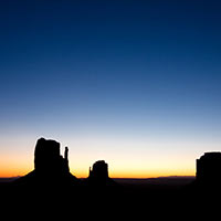 Pre dawn overlooking the Mittens in Monument Valley. Featured on Earthshots.org as the <a href="http://www.earthshots.org/2009/10/29/">photo of the day.</a>